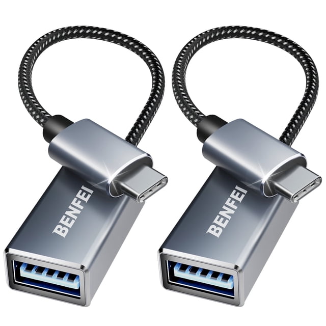 BENFEI 2-Pack USB C to USB 3.0 Adapter, Compatible with MacBook Pro/Air ...