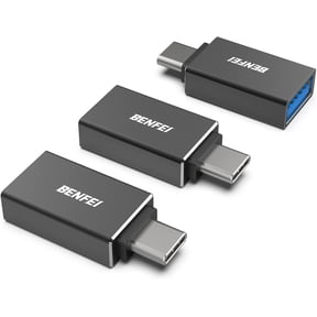 BENFEI USB C to USB 3.0 Adapter, 3 Pack, Compatible with MacBook 2018 2017 2016, Samsung Galaxy Note 8, Galaxy S8/S9, Google Pixel, Nexus, Black