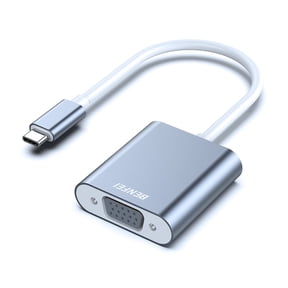 BENFEI USB C to VGA Adapter, Compatible with Thunderbolt 3/4, Aluminium Shell,Grey