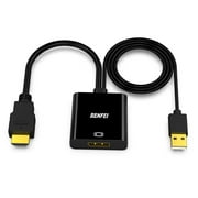 BENFEI Uni-Directional HDMI Source to DisplayPort Display Adapter 4K@60Hz/2K@144Hz/1080P@165Hz Compatible with Laptop, Xbox 360 One, PS4 PS3 Device