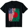 thumbnail image 1 of BENGALI ROOTS | Half American Flag | BANGLADESH T-Shirt, 1 of 3