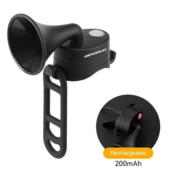 BENGGUO Bike Horn Waterproof Rechargeable Electric Bell 120db High Decibel for Safety Riding