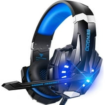 BENGOO G9000 Stereo Gaming Headset with Noise Cancelling Mic, LED Light, Bass Surround for PS4 PC Xbox One PS5 Controller