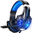 thumbnail image 1 of BENGOO G9000 Stereo Gaming Headset with Noise Cancelling Mic, LED Light, Bass Surround for PS4 PC Xbox One PS5 Controller, 1 of 9