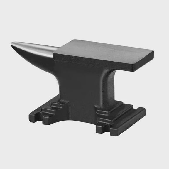 BENGPAOBA-8.8 lbs Single Horn Anvil - High Hardness Cast Steel Blacksmith Tool for Bending & Shaping - Compact Design with Stable Base - Essential Forging Equipment for Metalsmiths