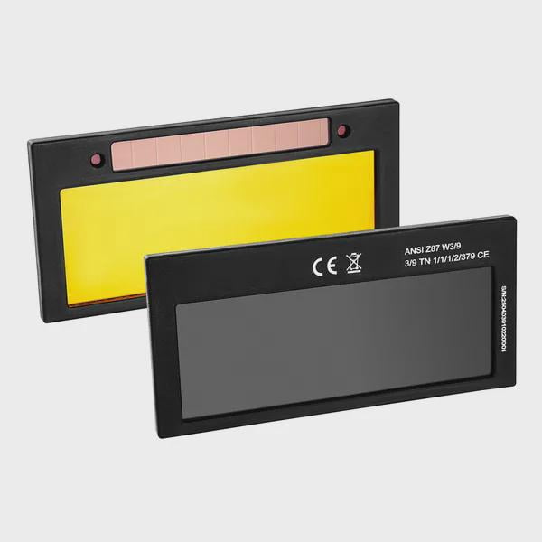 BENGPAOBA-Auto Darkening Welding Lens 4.25” x 2” - Shade 10 True Color Lens with Dual Arc Sensors & Gold Coating - Compatible with Most TIG, MIG, MMA, and ARC Welding Helmets