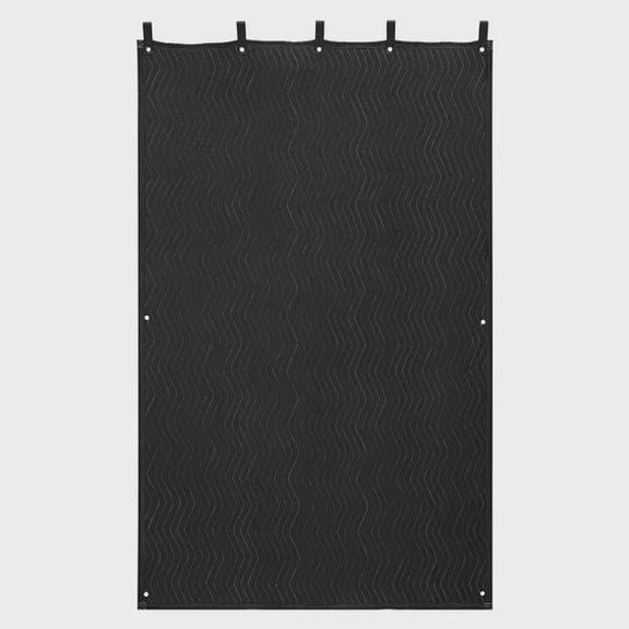 BENGPAOBA-Soundproof Blanket 80x48 Inches Black Studio Curtain with Grommets for Window Door Light Blocking Music Recording