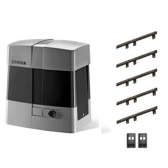 BENINCA SLIDE GATE ELECTRIC MOTOR OPENER / OPERATOR 115 VAC SINGLE-PHASE OPERATOR WITH BUILT-IN CONTROL PANEL 60FT / 4,000 LBS (BULL20HEA KIT)