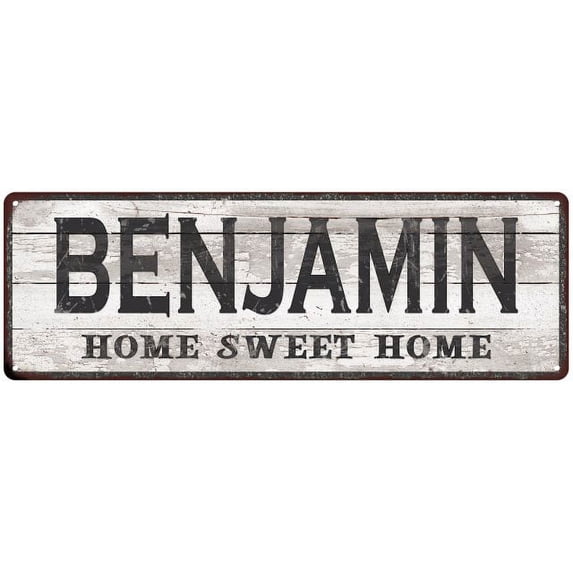 BENJAMIN Home Sweet Home Country Look 6x18 Metal Sign 106180045915