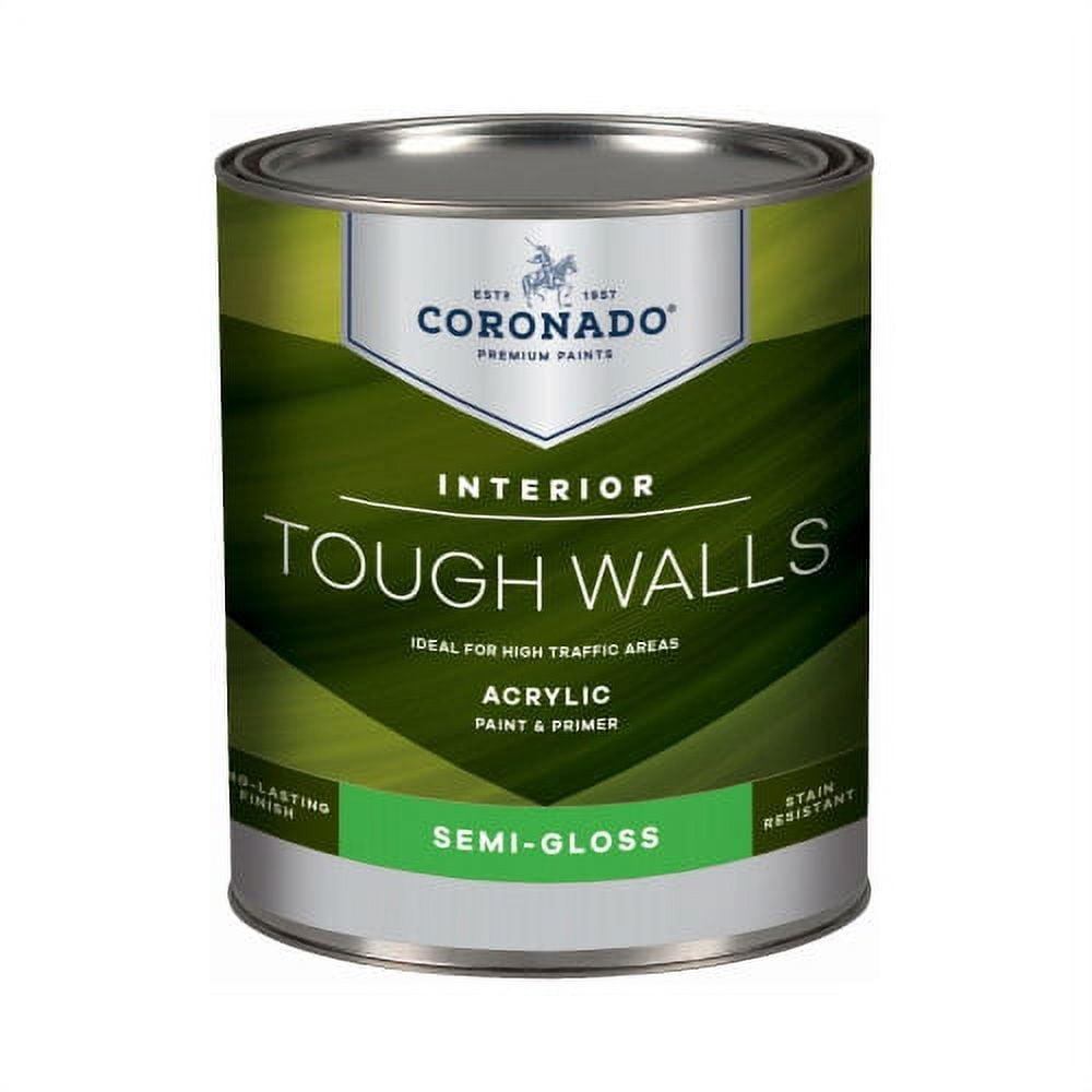 BENJAMIN MOORE &amp; CO-CORONADO 22.32.4 Tough Walls Quart Semi-Gloss ...