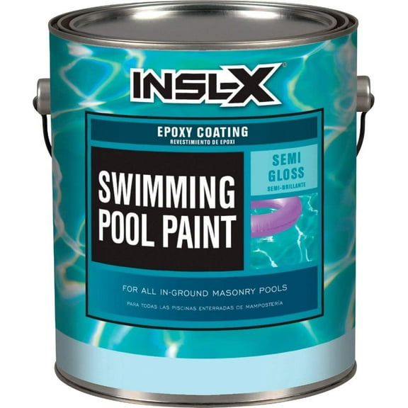 Benjamin Moore INSL-X Epoxy Pool Paint IG4010S99 - Durable, Semi-Gloss - 1 Gallon, White