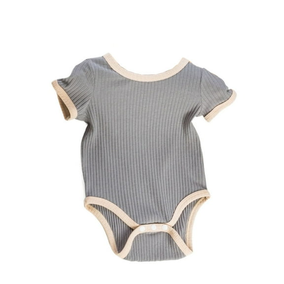 BENJAMJAM 0-3Y Pure Cotton Bodysuit - Summer New Arrival Cute Jumpsuit Solid Color Baby Clothes