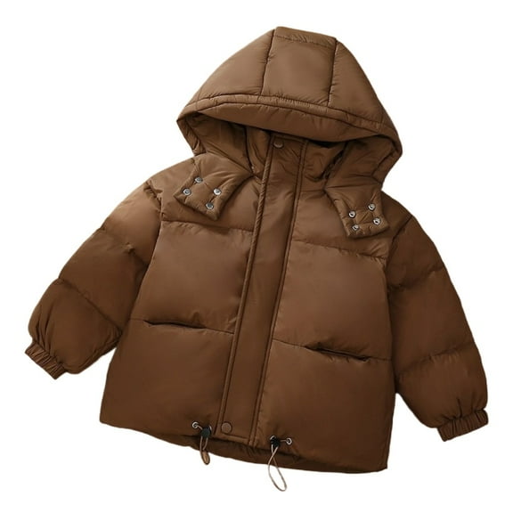 BENJAMJAM 2-12Y Down Jacket Warm Hooded Neck Protection Casual Coat