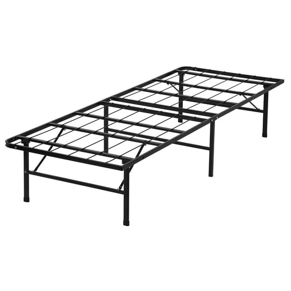 BENJM Twin Bed Frame Metal Platform Bed Frame Twin Size 14 Inch Mattress Foundation Box Spring Replacement Heavy Duty Steel Slat Noise-Free Easy Assembly,Black