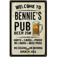 thumbnail image 1 of BENNIE'S Pub Sign Vintage Man Cave Bar 16 x 24 Matte Finish Metal 116240028374, 1 of 1
