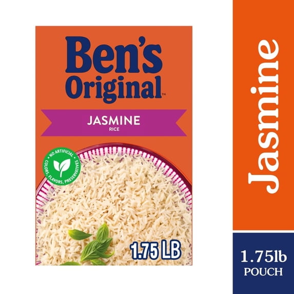 BENS ORIGINAL Dry Jasmine Rice, 1.75 lb Box - Pack of 2