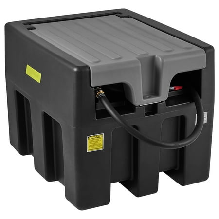 BENTIS Portable Diesel Tank 58 Gal Diesel Fuel Tank with 12V Transfer Pump Black