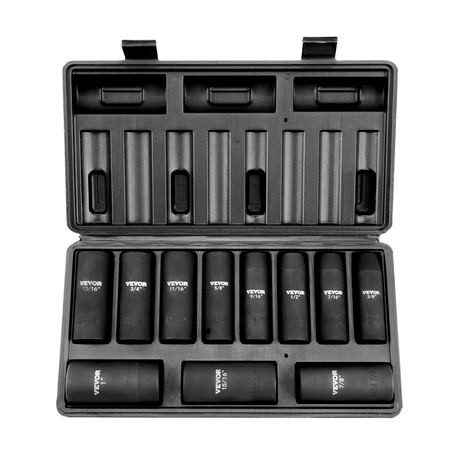 Grip 15 pc Professional Deep Impact Socket Set SAE