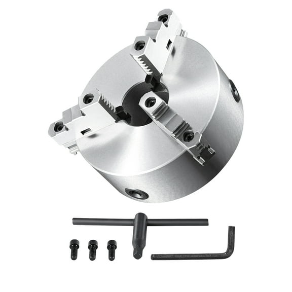 VEVOR 10'' 3-Jaw Lathe Chuck Self-Centering Lathe Chuck for Grinding Drilling