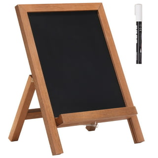 Mini Chalkboard Easel Wooden Miniature Blackboard Sign with Stand