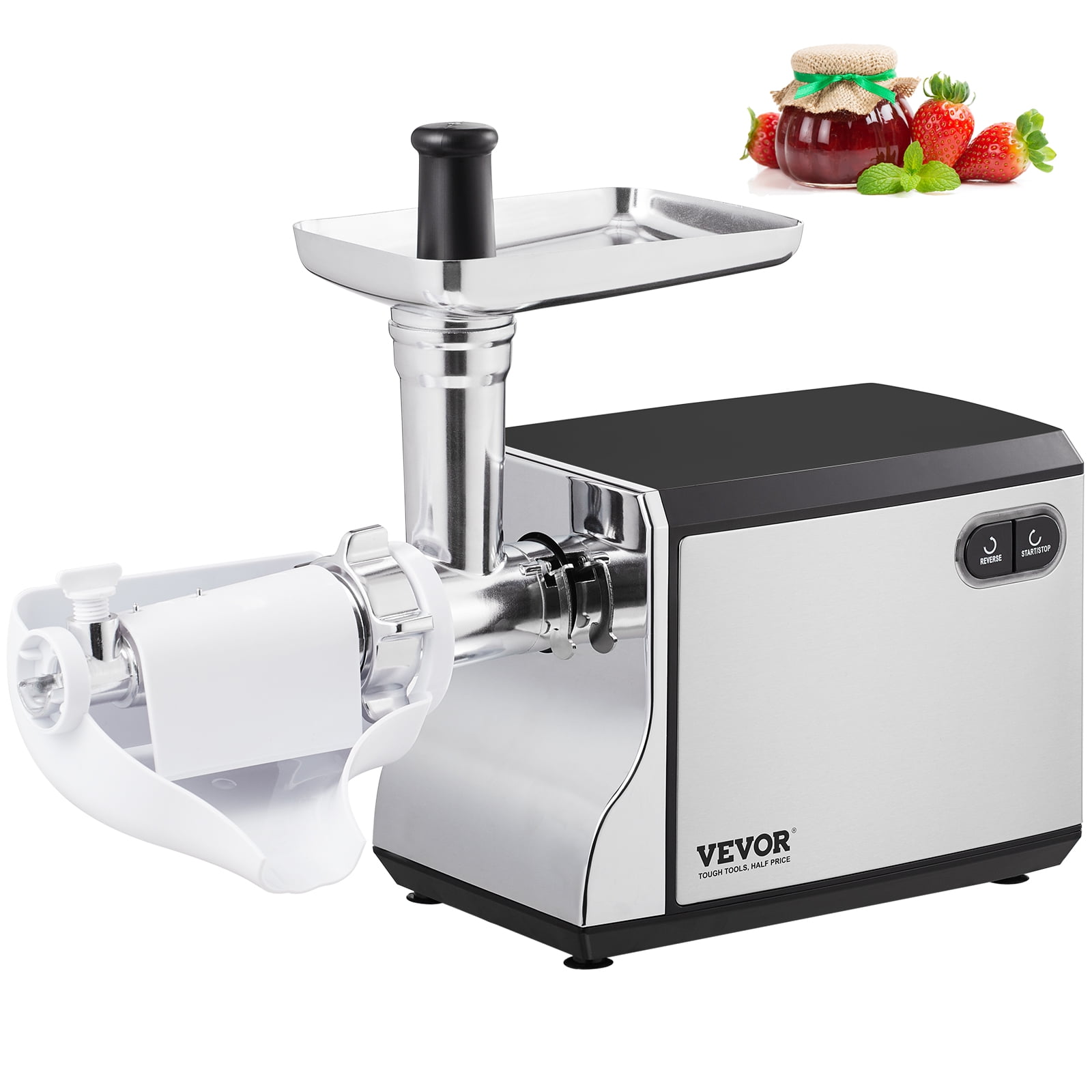 BENTISM 100 lbs/H Electric Tomato Strainer, 400W Tomato Milling Machine Sauce Press Փ45mm