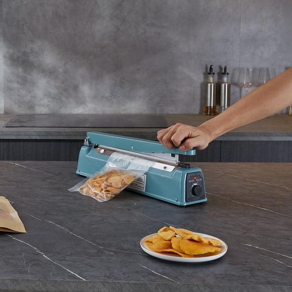 VEVOR 12" Iron Hand Impulse Heat Sealer Machine Poly Bag Sealing for Plastic Bag