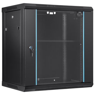 Ad Tek Products 2U 19 Low Profile Vertical Wall Mount Network Cabinet 1000  Style