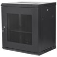 thumbnail image 1 of BENTISM 12U Wall Mount Network Server Rack Cabinet Enclosure 15.5'' Deep Door Lock, 1 of 9