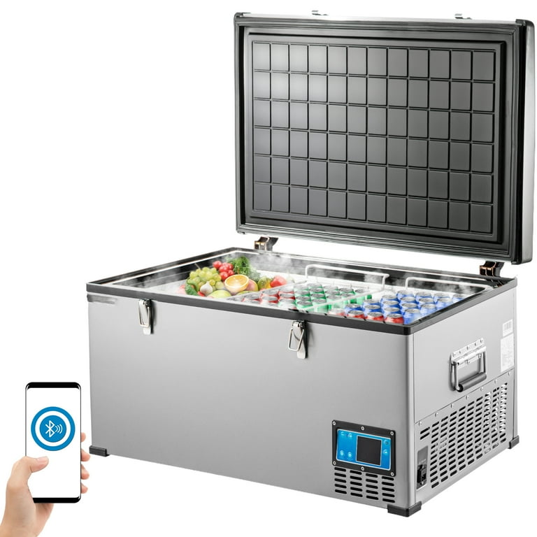 VEVOR Portable Car Refrigerator 32 Qt, 12v Portable Freezer with Single  Zone, 12/24V DC & 110-240V AC Electric Cooler with -4℉-68℉ Cooling Range,  for Car Truck Vehicle RV Boat Outdoor & Home