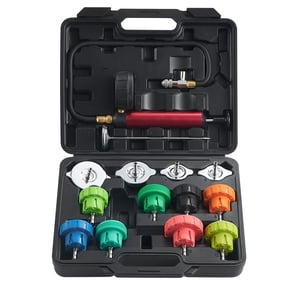 VEVOR 14 Pcs Radiator Pressure Tester Coolant Vacuum Purge Refill With Adapters
