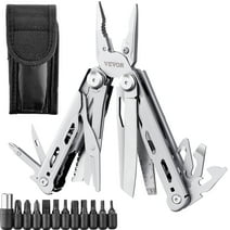 BENTISM 16 in 1 Camping Multi tool Pliers, Cutters, Knife, Scissors, Ruler, Screwdrivers, Wood Saw, Can Bottle Opener, with Safety Locking and Sheath, for Survival, Camping, Hunting and Hiking