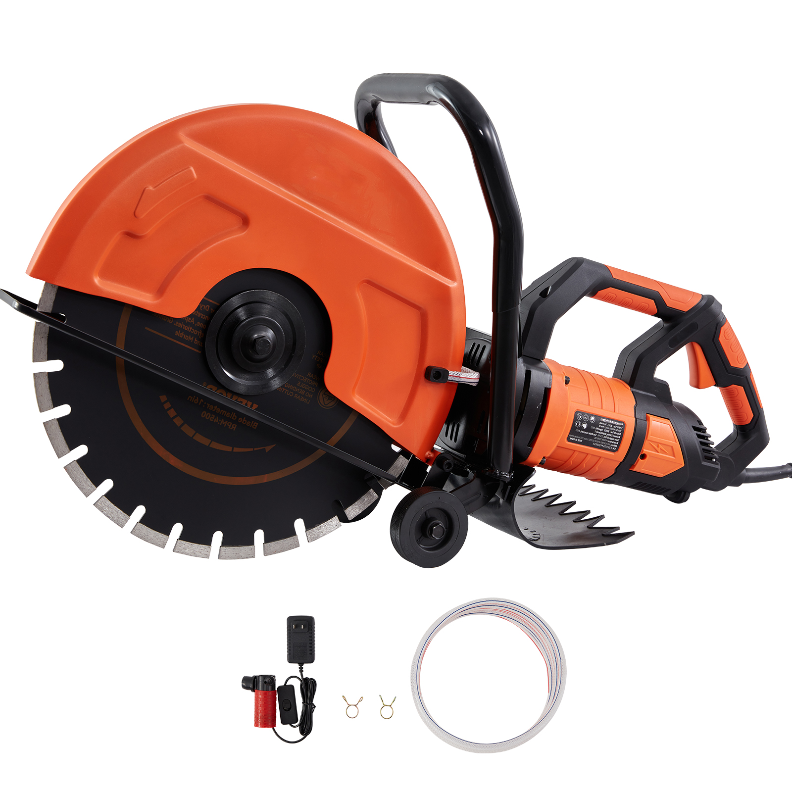 VEVOR 14" Concrete Cutter, 15Amp Concrete Saw, Electric Circular Saw with 14" Blade and Tools