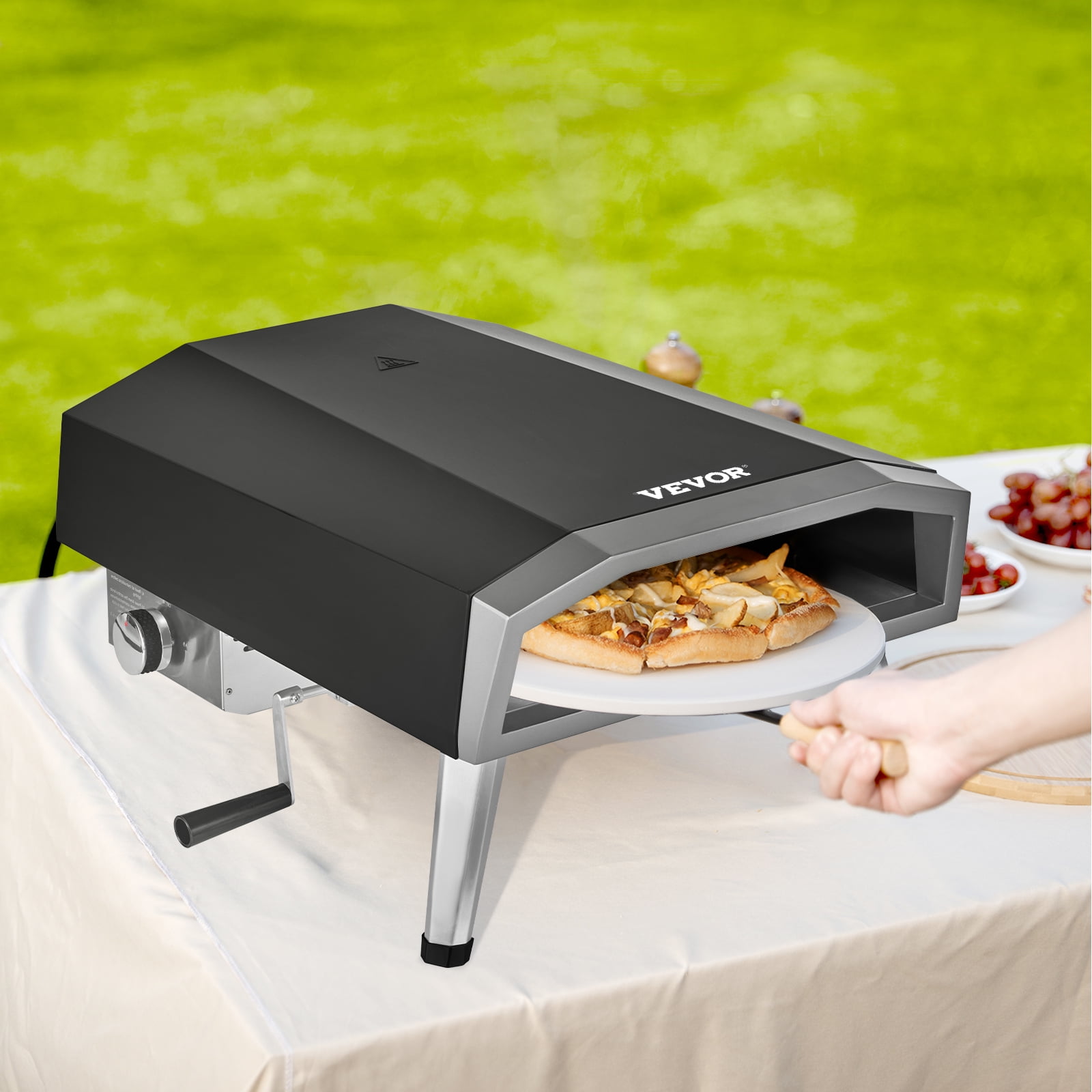 BENTISM 16 Outdoor Pizza Oven Portable Gas Pizza Oven Bottom Rotation  Foldable - Walmart.com