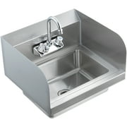 BENTISM 17"x12.8" Commercial Hand Wash Sink Wall Mount Basin Stainless Steel , Utility Sink