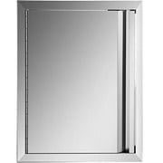 BENTISM 17''x24'' Outdoor Kitchen Access Doors BBQ Island Stainless Steel Cabinet Doors