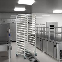 Bun Pan Sheet Rack Cover,Bread Speed Rack 10-Tier Rack Cover - Clear ...