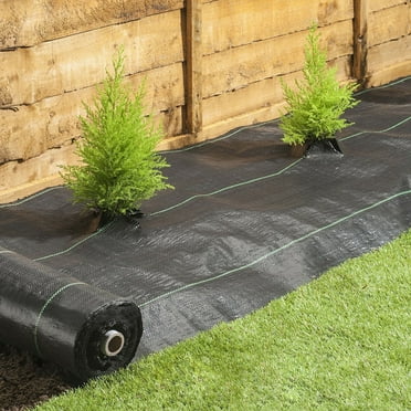BENTISM 20 YEAR 6x300 ft Heavy Duty PP Woven Weed Barrier Landscape Ground Cover 2.4Oz