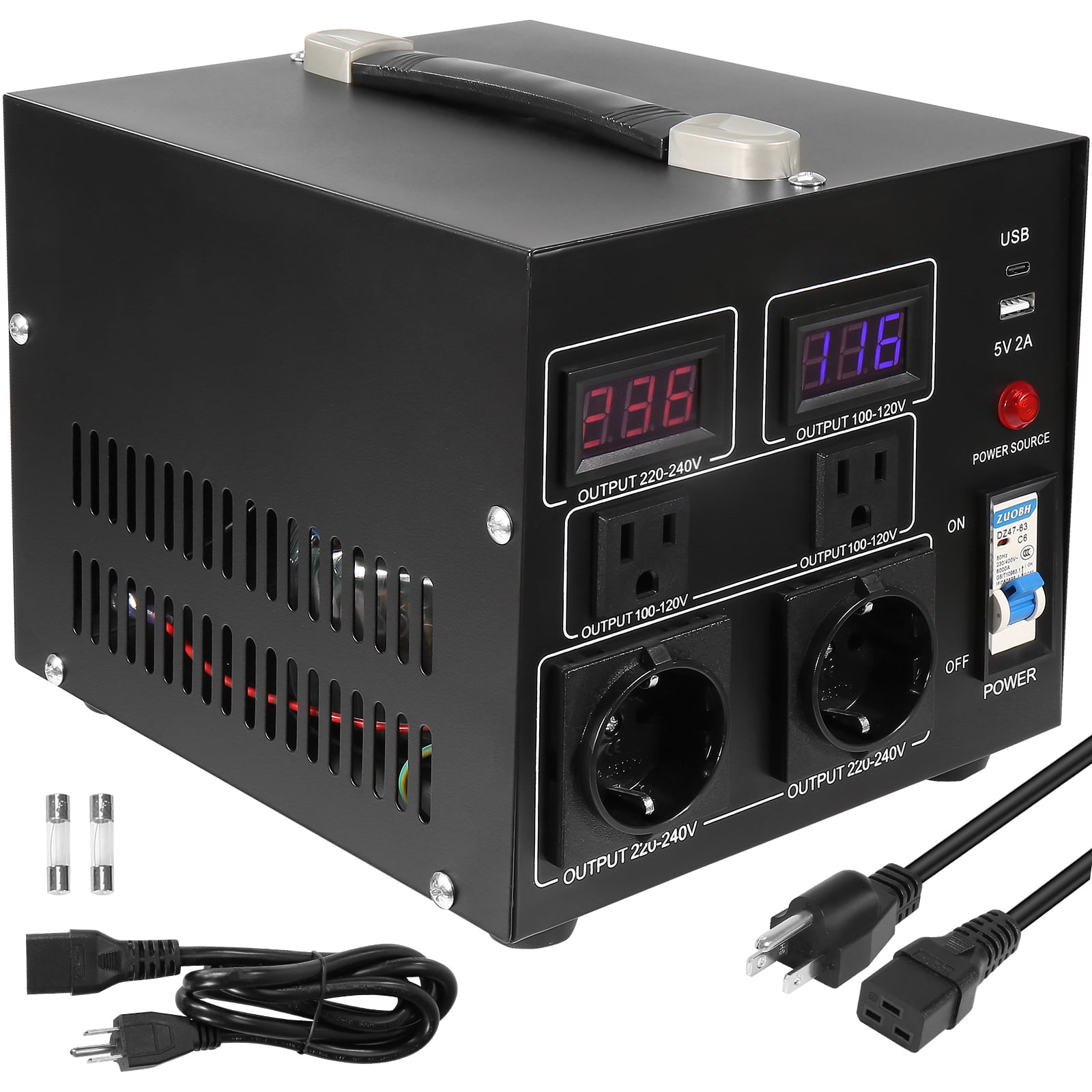 Convertisseur De Tension 2000W - Transformateur 220V Vers 110V / 110V Vers 220V