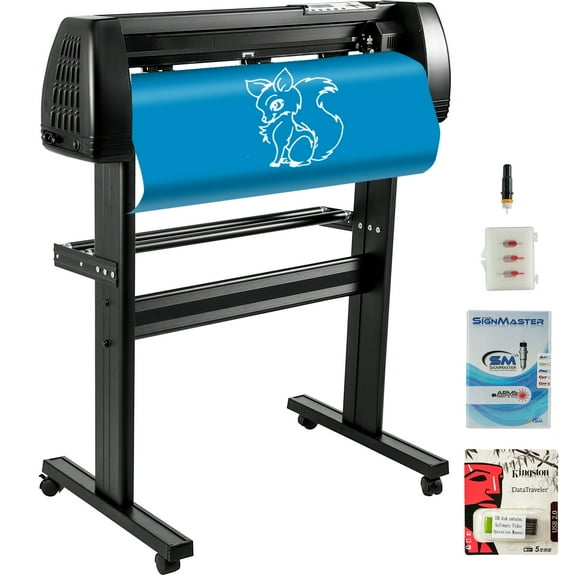 VEVOR 28in Vinyl Cutter Machine w/ Floor Stand Vinly Plotter Tool Kit SignMaster