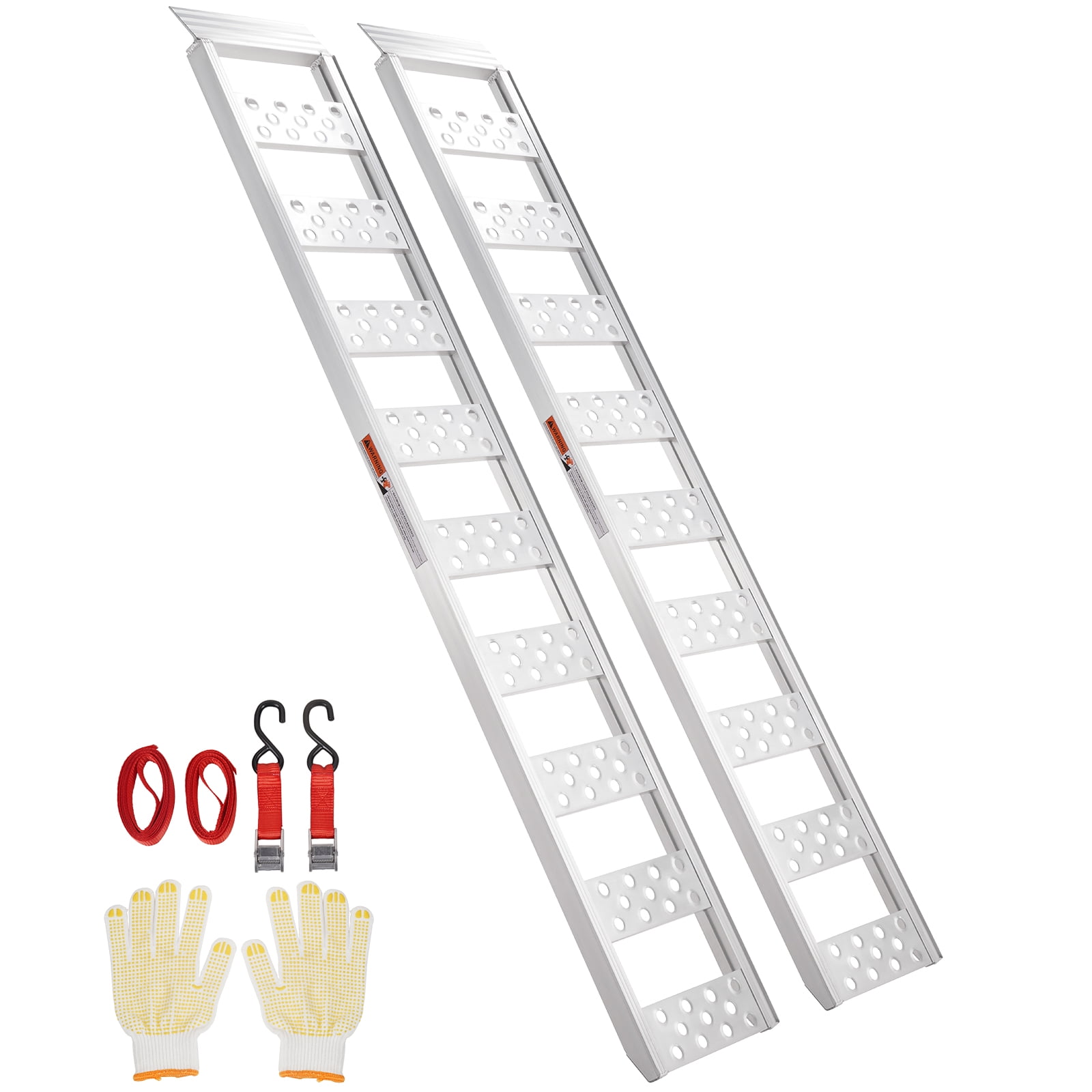 BENTISM 2PCS Aluminum Loading Ramps 1250 lbs 78" x 12" Stairstyle