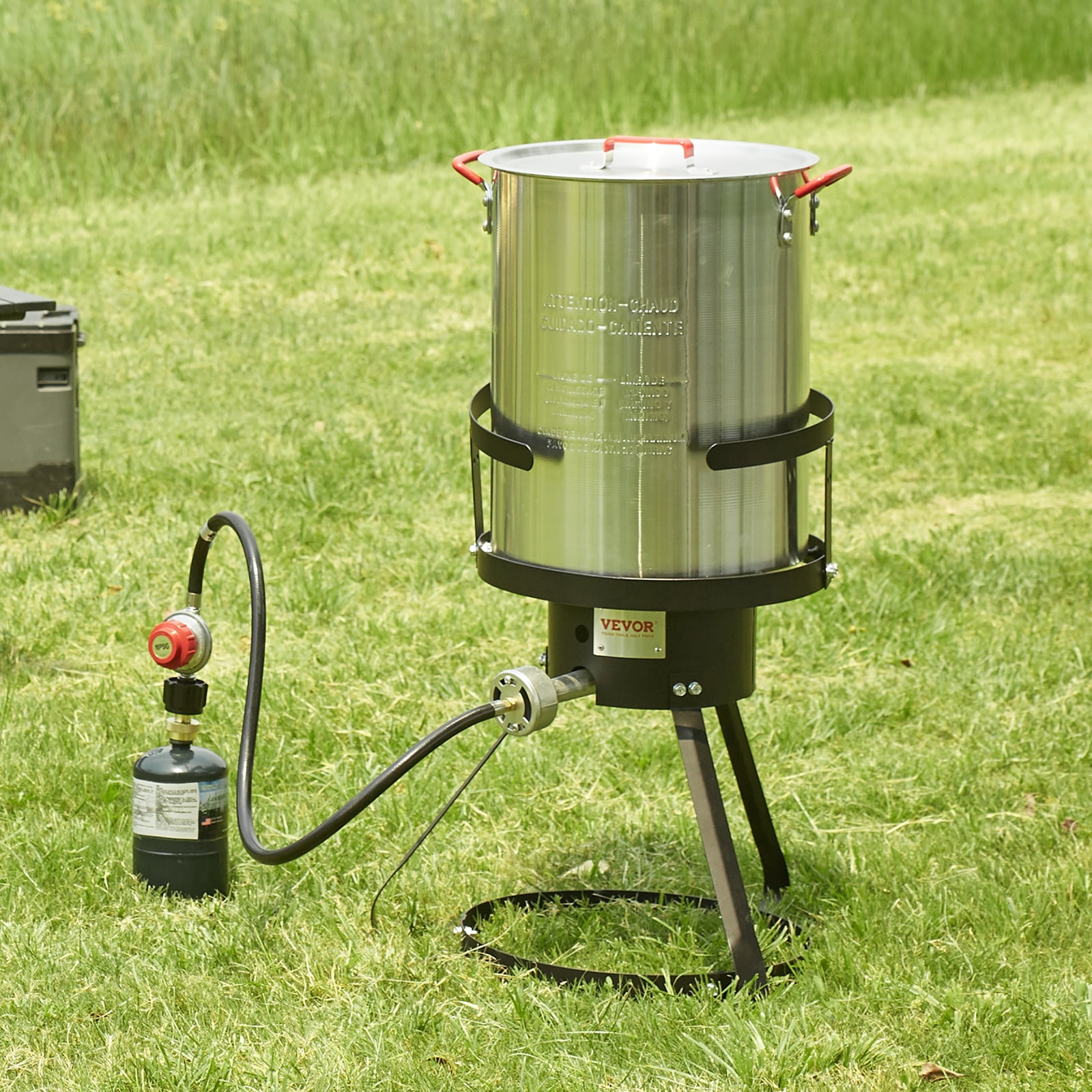 BENTISM 30 Qt Turkey Deep Fryer Propane Boiler Steamer Stock Pot Kit