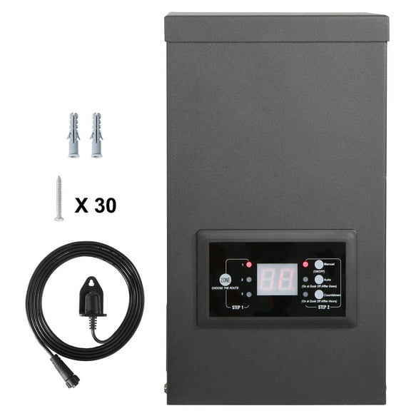 BENTISM 300W Low Voltage Landscape Transformer with Timer and Photocell Sensor