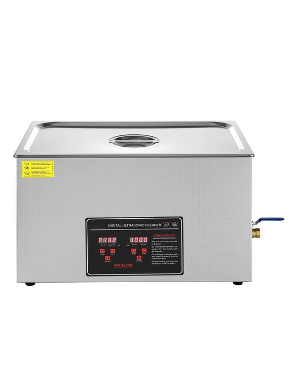 30L Ultrasonic Cleaning Machine 304 Industrial Grade Jewelry Cleaner with 752W Timer Heating Digital Sonic Large Cleaner for Watch Ring Coin Glass Instruments FCC CE RoHS Certified