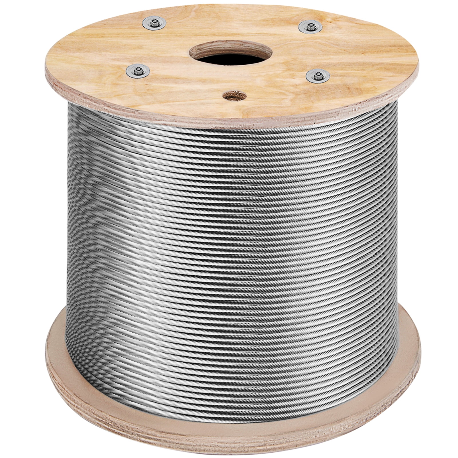 BENTISM 316 Stainless Steel Wire Rope Cable, 3/16", 1x19, 1000 ft reel