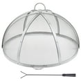thumbnail image 1 of VEVOR 36" Round Firepit Spark Screen Cover Lid Stainless Steel Wood Burning, 1 of 9