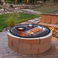 thumbnail image 1 of VEVOR 36 inch Round Cooking Grate Fire Pit Grill Grate X-Marks Heavy-Duty Steel, 1 of 7