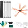 thumbnail image 1 of VEVOR 39 FT Chimney Sweep Kit Rotary Brush 12 Nylon Flexible Rods Fit most Pipes, 1 of 9