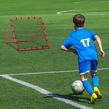 VEVOR 39"x39"Soccer Rebounder Net Kick-Back Portable Football Training Gifts