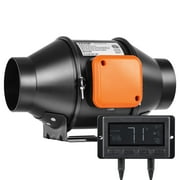 VEVOR 4 inch Inline Duct Fan HVAC Exhaust Blower Kit EC Variable Speed Control