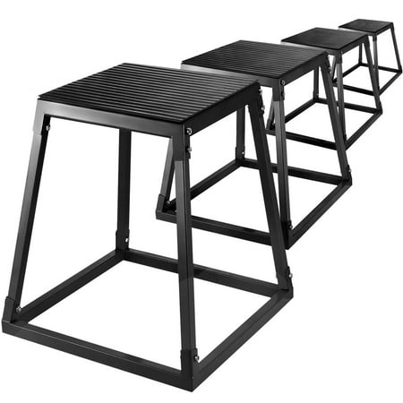 BENTISM 4PCS Plyometric Platform Box-12"18"24"30"Fitness Training Workout Plyo Jump Box